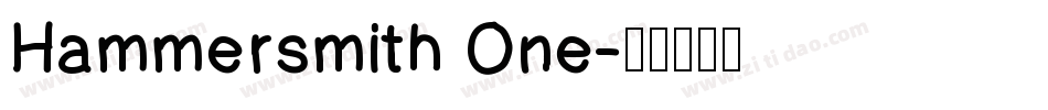 Hammersmith One字体转换